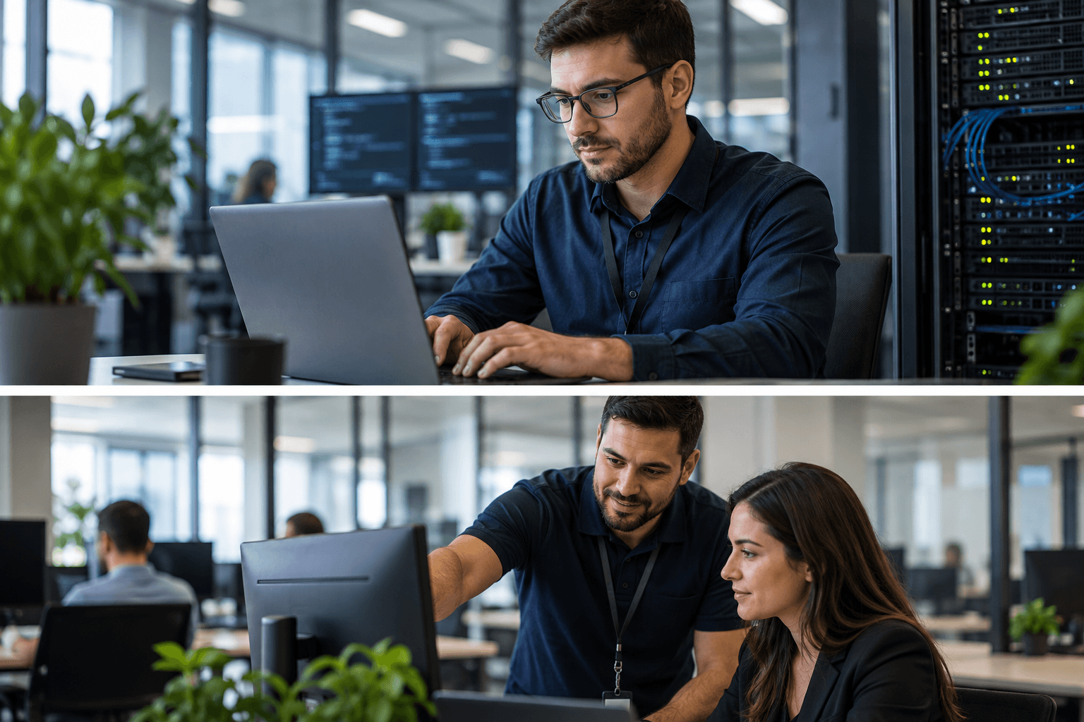 Suporte de tecnologia da informação para empresas